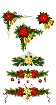 Christmas elements for your designs Stock Illustration