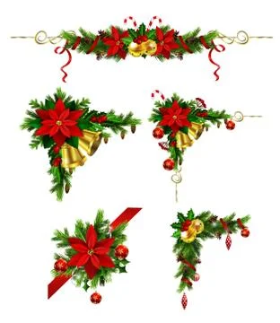 Christmas elements for your designs 스톡 일러스트