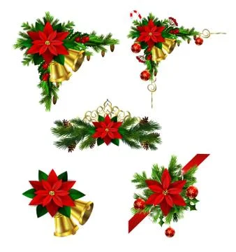 Christmas elements for your designs Stock Illustration