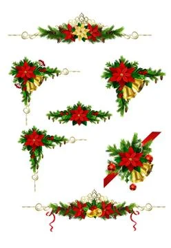 Christmas elements for your designs Stock Illustration