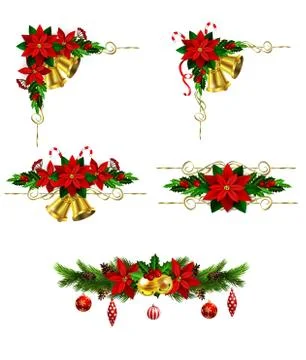 Christmas elements for your designs 库存插图