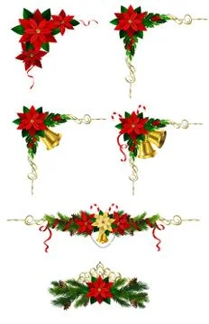 Christmas elements for your designs Stock Illustration