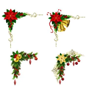 Christmas elements for your designs Stock Illustration