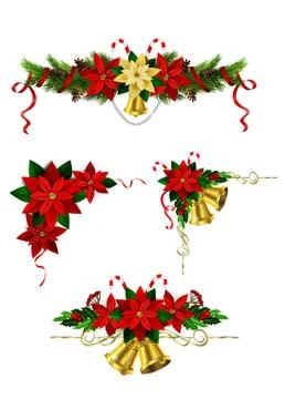 Christmas elements for your designs Illustrazione stock
