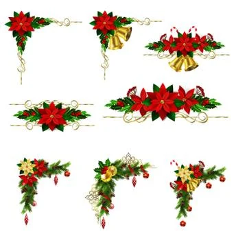 Christmas elements for your designs Stock Illustration