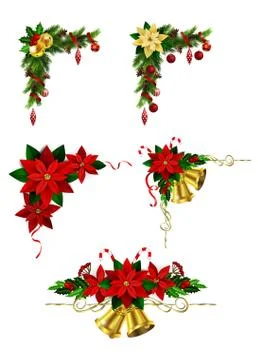 Christmas elements for your designs Stock Illustration