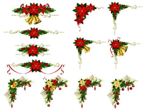 Christmas elements for your designs Stock Illustration