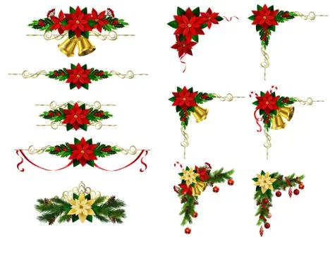 Christmas elements for your designs Stock Illustration