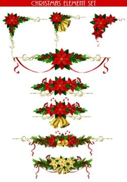 Christmas elements for your designs Stock Illustration