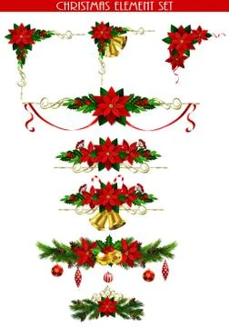 Christmas elements for your designs Stock Illustration