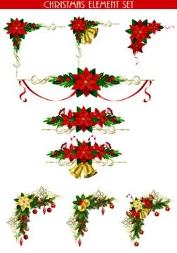 Christmas elements for your designs Stock Illustration