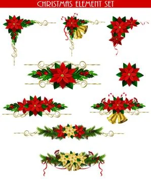 Christmas elements for your designs Stock Illustration