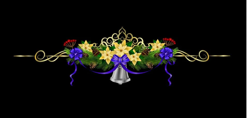 Christmas elements for your designs Illustrazione stock