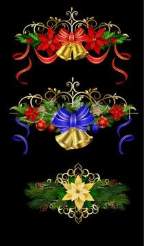 Christmas elements for your designs Stock Illustration