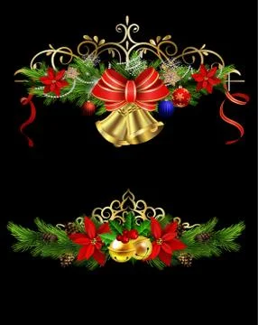 Christmas elements for your designs Stock Illustration