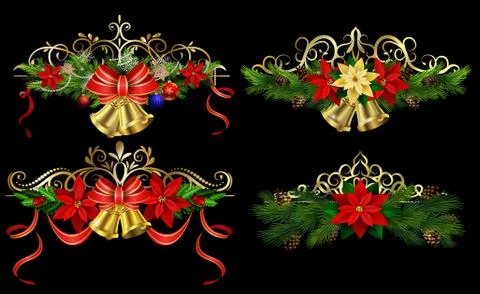 Christmas elements for your designs Stock Illustration