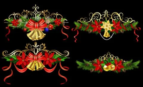 Christmas elements for your designs Stock Illustration