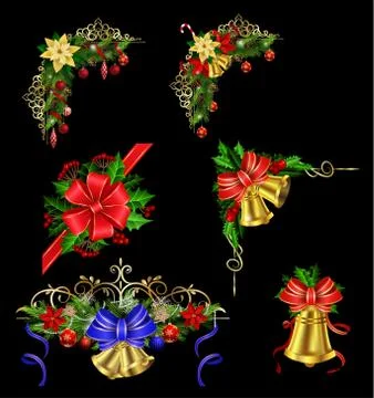 Christmas elements for your designs Stock Illustration