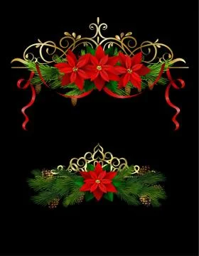 Christmas elements for your designs Stock Illustration