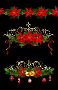 Christmas elements for your designs Stock Illustration