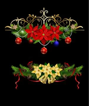 Christmas elements for your designs Stock Illustration