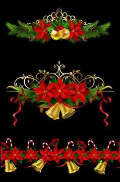 Christmas elements for your designs Stock Illustration