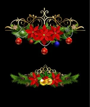 Christmas elements for your designs Stock Illustration