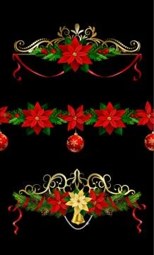 Christmas elements for your designs 스톡 일러스트