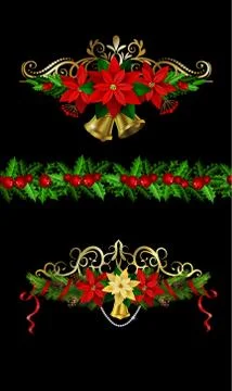 Christmas elements for your designs Stock Illustration