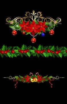 Christmas elements for your designs Stock Illustration