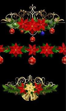 Christmas elements for your designs Stock Illustration