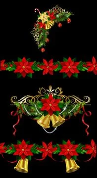 Christmas elements for your designs Stock Illustration