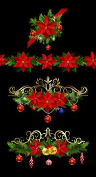 Christmas elements for your designs Stock Illustration