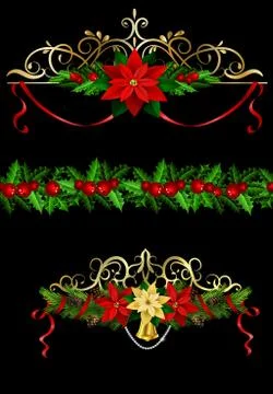 Christmas elements for your designs Stock Illustration