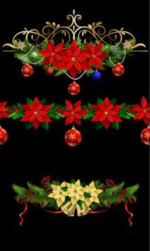 Christmas elements for your designs Stock Illustration