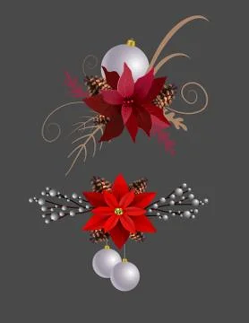 Christmas elements for your designs 스톡 일러스트