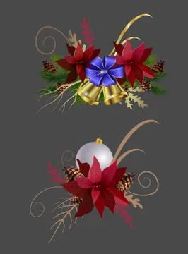 Christmas elements for your designs Stock Illustration