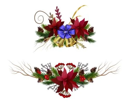 Christmas elements for your designs 库存插图