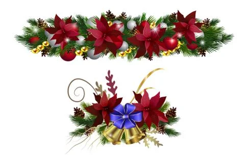 Christmas elements for your designs Stock Illustration