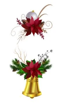 Christmas elements for your designs Stock Illustration