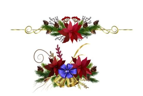 Christmas elements for your designs Stock Illustration