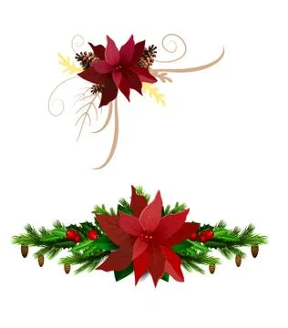 Christmas elements for your designs 库存插图