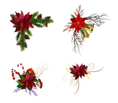 Christmas elements for your designs 库存插图