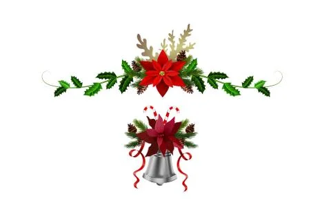 Christmas elements for your designs Stock Illustration