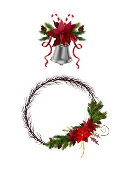 Christmas elements for your designs Stock Illustration