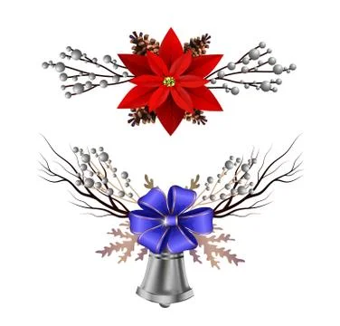 Christmas elements for your designs Stock Illustration