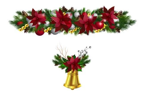 Christmas elements for your designs Stock Illustration