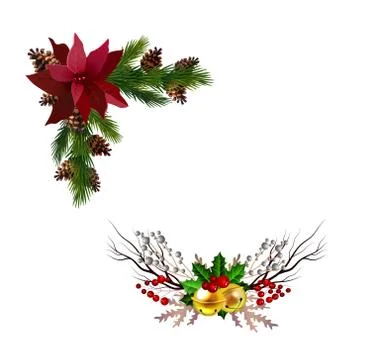 Christmas elements for your designs 库存插图