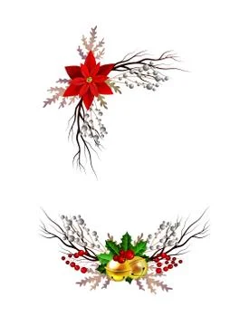 Christmas elements for your designs 스톡 일러스트