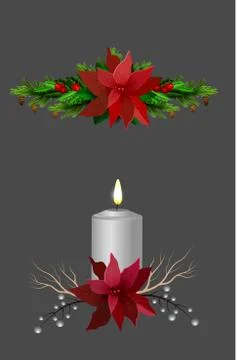 Christmas elements for your designs 스톡 일러스트